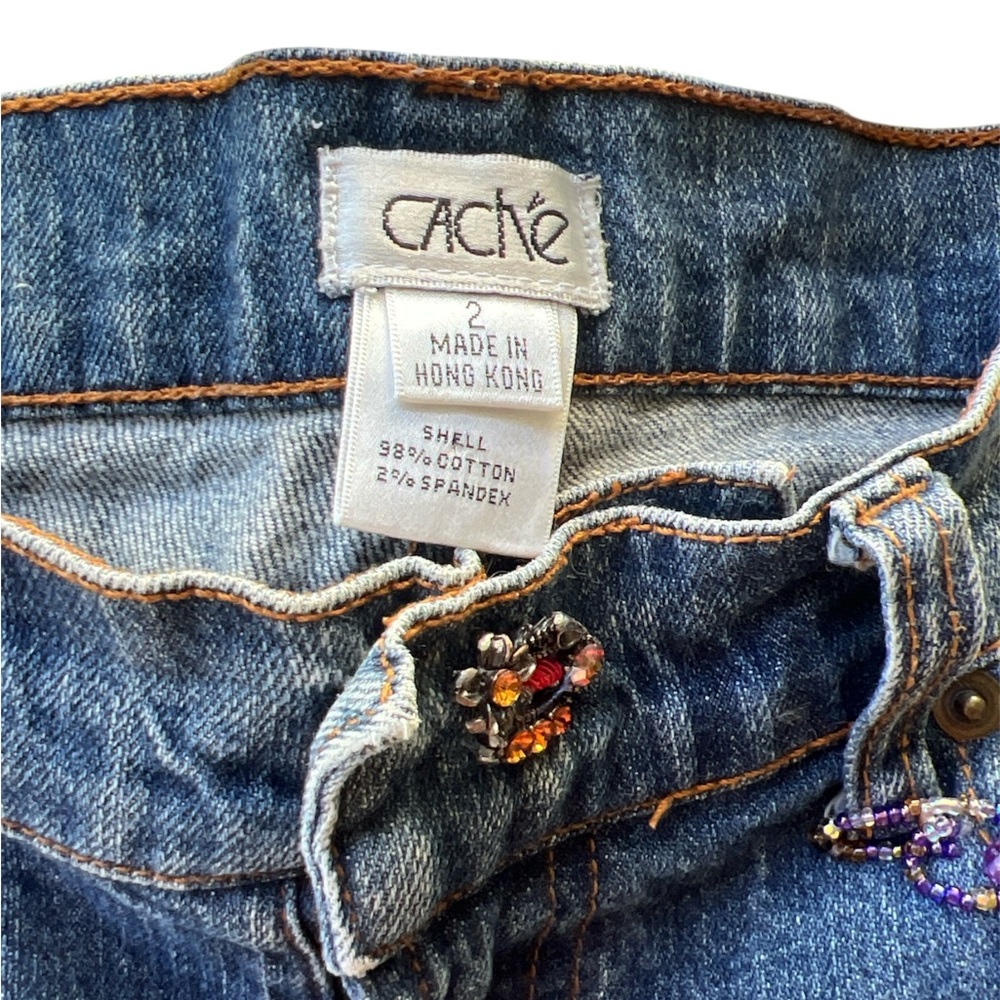 Vintage Cache Low Rise Boot Cut Jeans with
Embellished Pockets - Picture 5 of 8